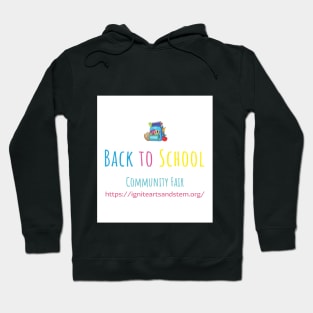 Back to School Community Fair Backpack Logo Hoodie